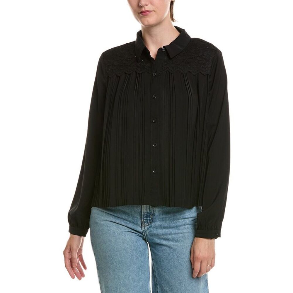 Nicole Miller Womens Top, Black